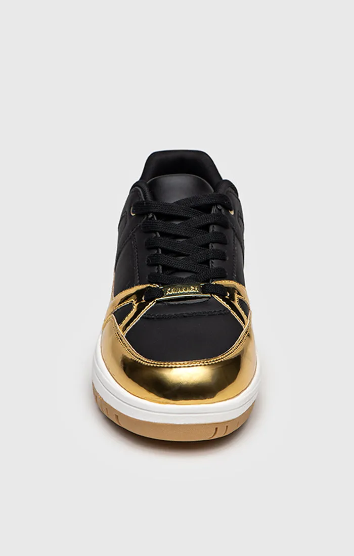 Gold Luxe Track Sneakers