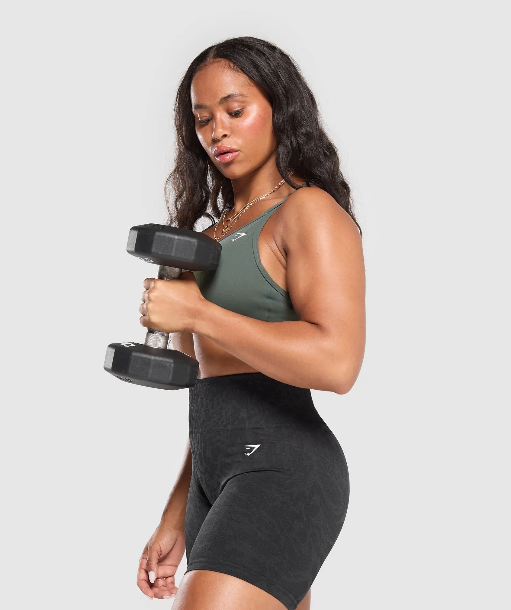 Gymshark Back Gains Sports Bra - Slate Teal