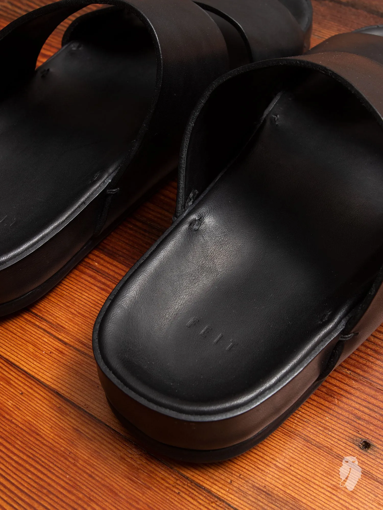 Hand Molded Sandal in Black