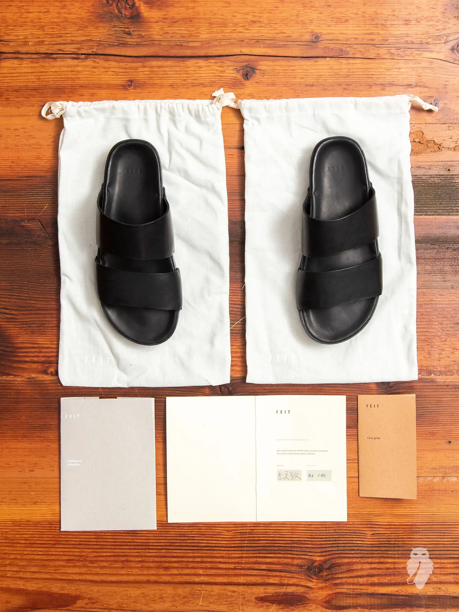 Hand Molded Sandal in Black