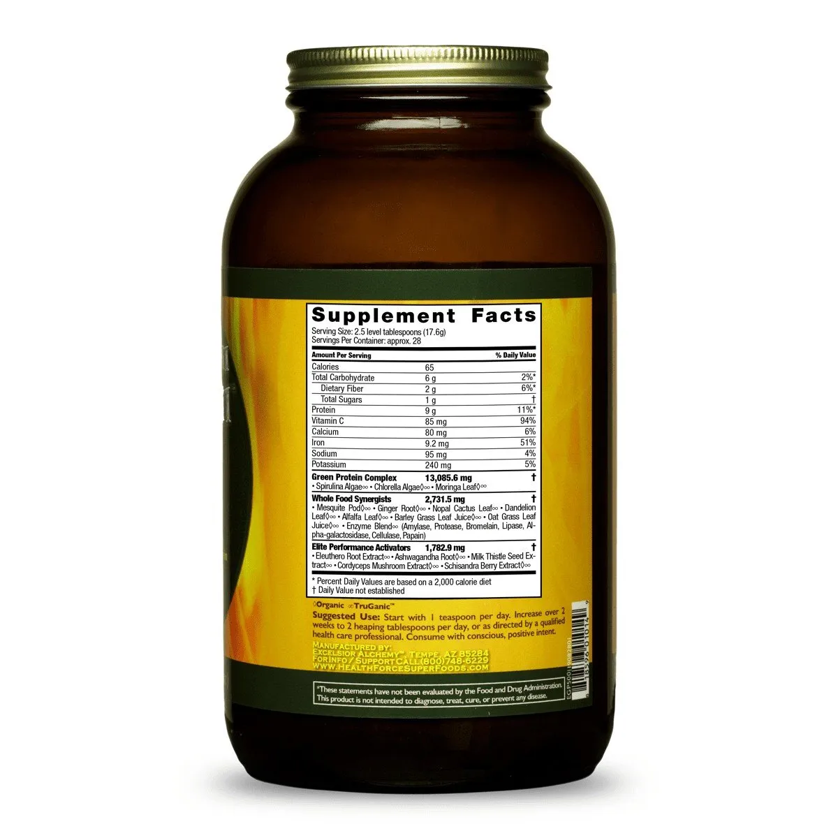 HealthForce Superfoods Elite Green Protein 500 g Powder