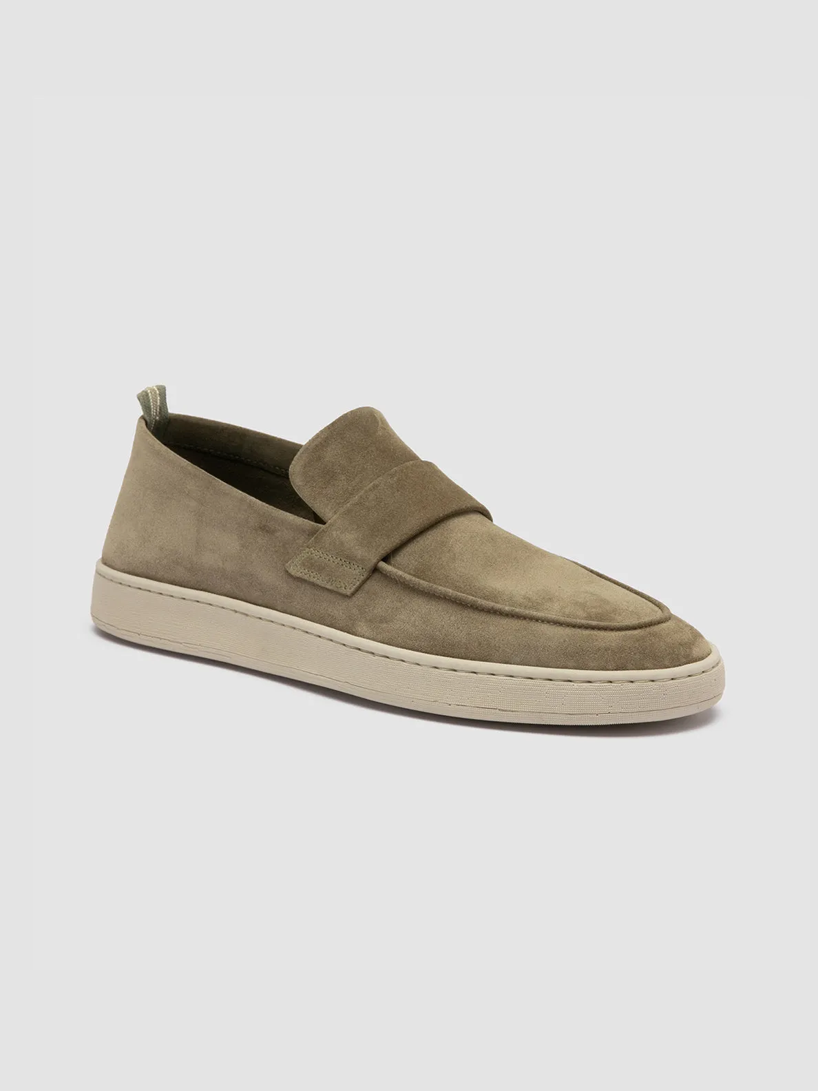 HERBIE 001 - Taupe Suede Penny Loafers