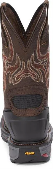 Justin Men's Commander X5 Driscoll Mahogany Ortholite Work Boots WK2110