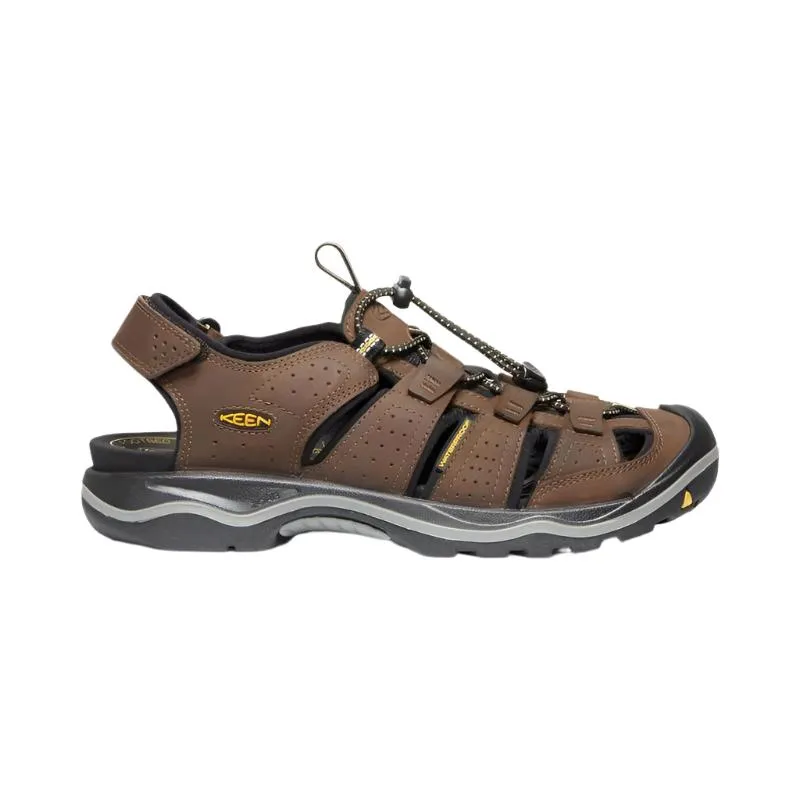 Keen Rialto II Men's Leather Walking Sandals - Bison/Black