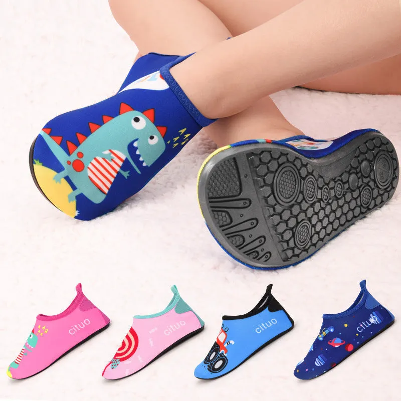 Kid's Cool Printed Aqua Socks for Beach