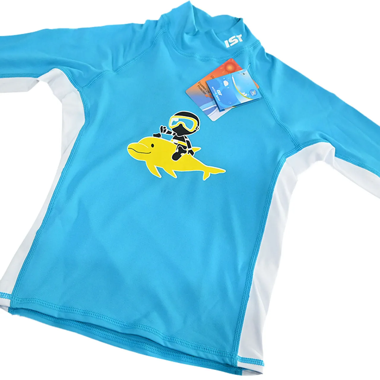 Kid's Rash Guard Multicolour Fish Print