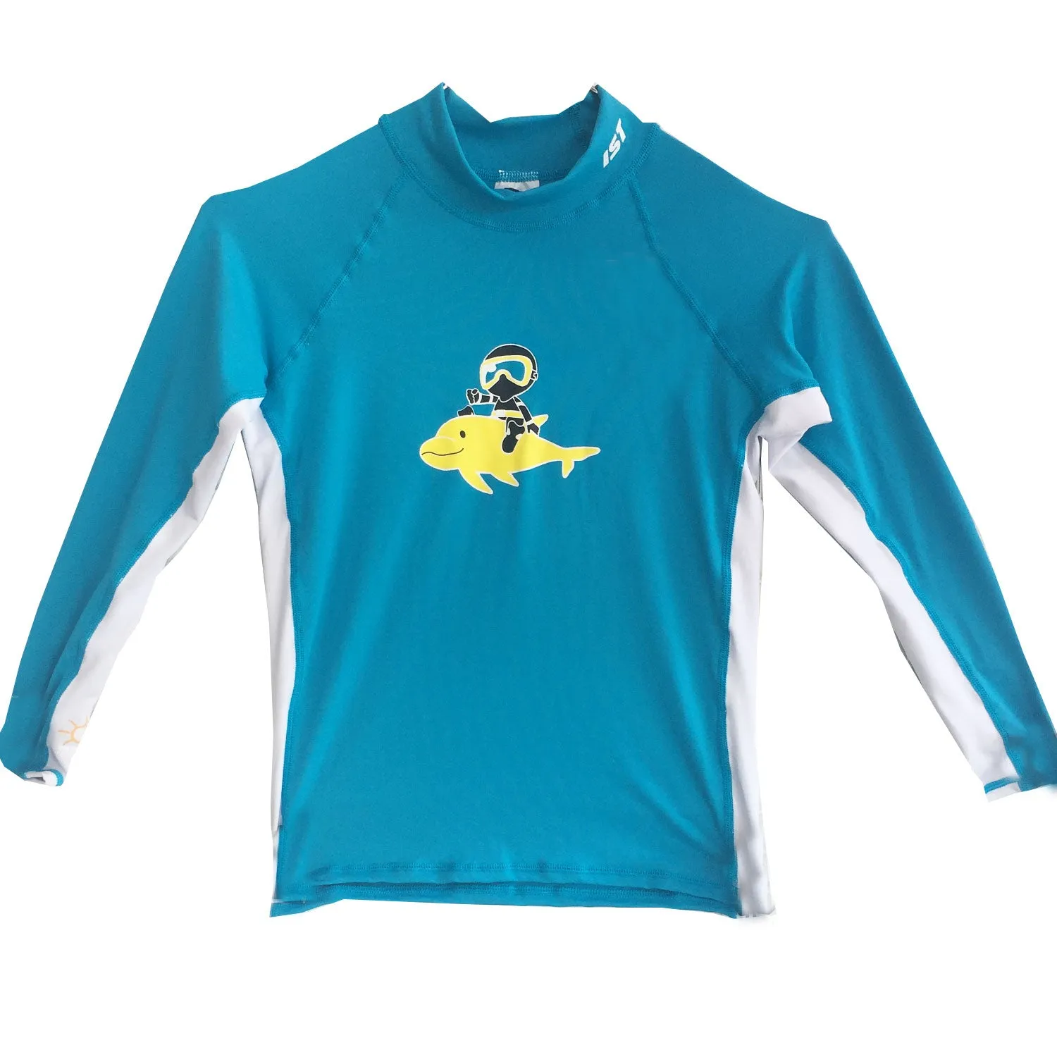 Kid's Rash Guard Multicolour Fish Print