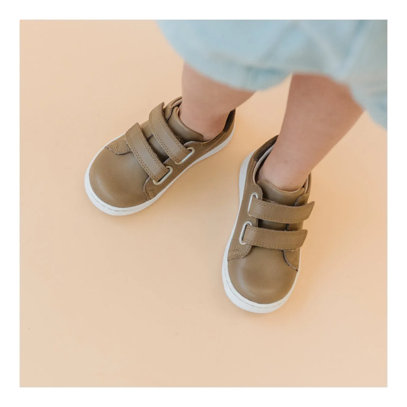 Kyle Double Velcro Sneaker - Mocha