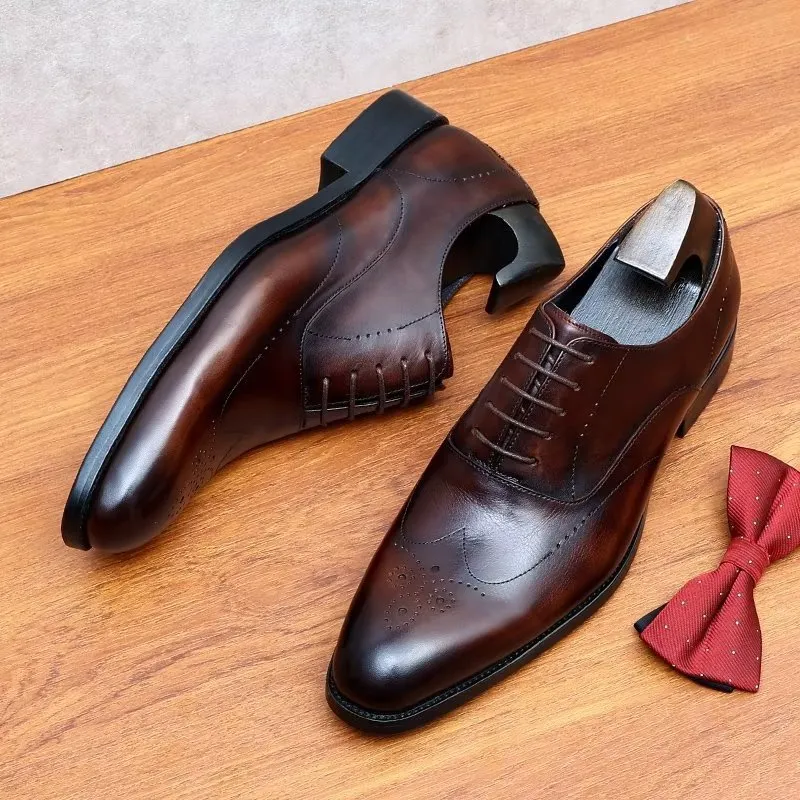 LeatherLux Elegance Oxford Dress Shoes