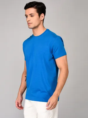 Light Blue Slim Fit Round Neck T-shirt | JadeBlue