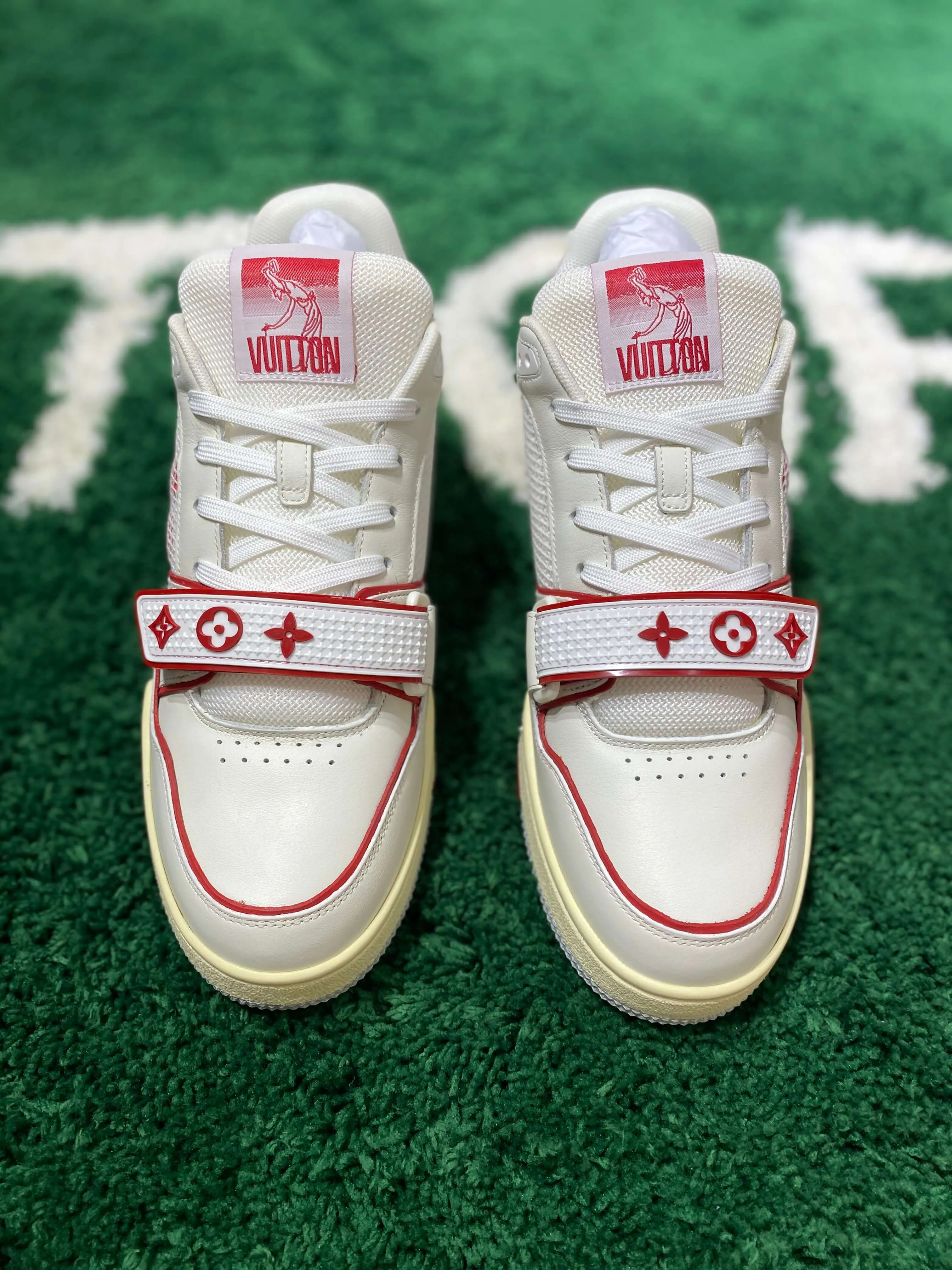 Louis Vuitton LV Trainer Red Mesh Sneaker