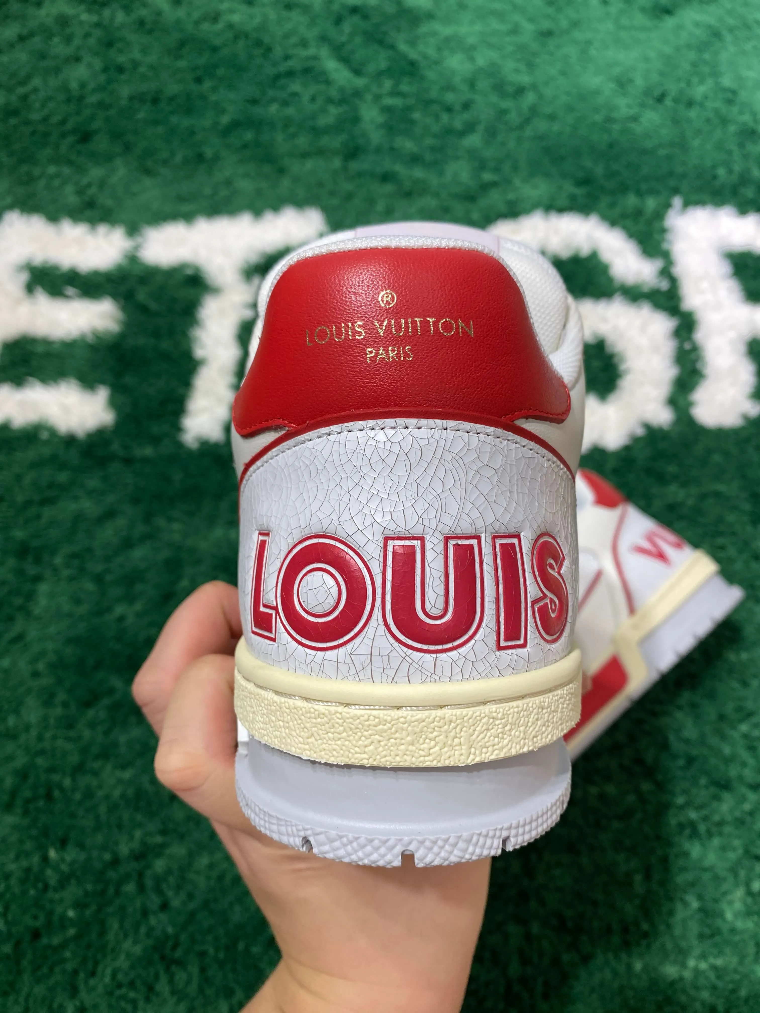 Louis Vuitton LV Trainer Red Mesh Sneaker