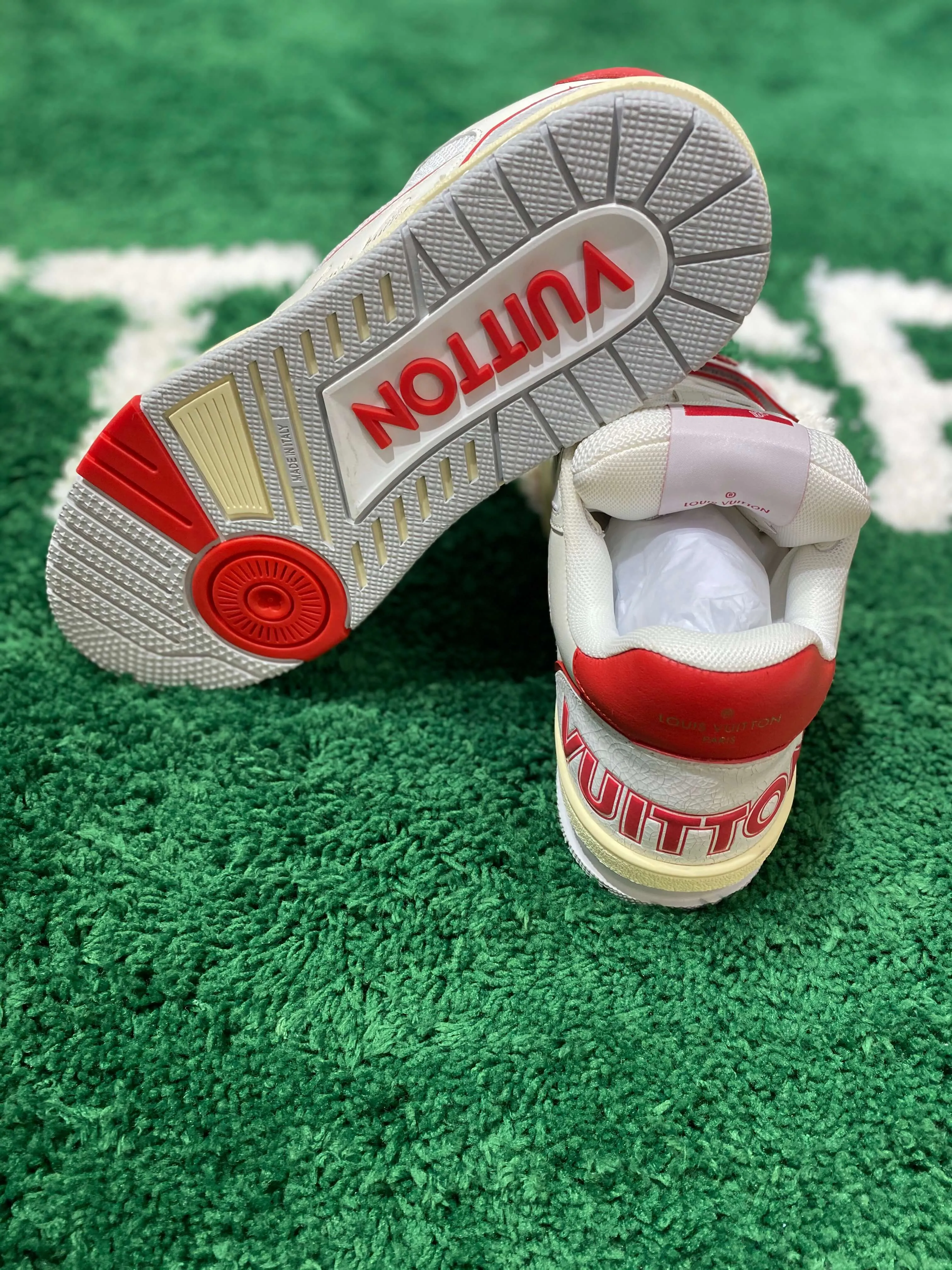 Louis Vuitton LV Trainer Red Mesh Sneaker