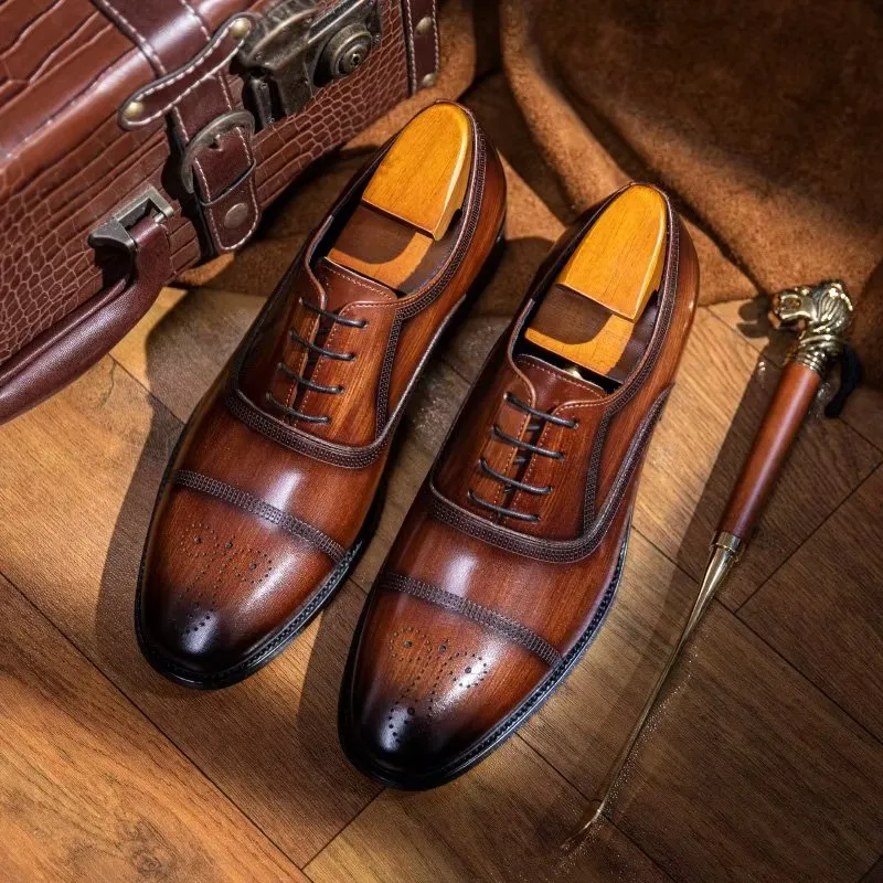 Luxury Leather Elegance Oxford Dress Shoes