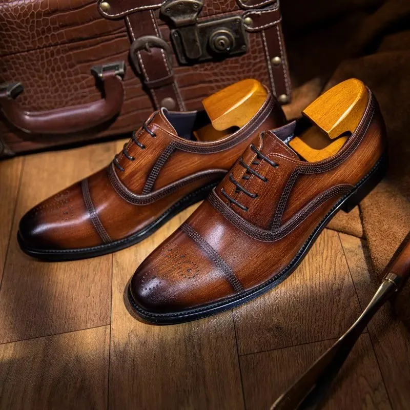 Luxury Leather Elegance Oxford Dress Shoes