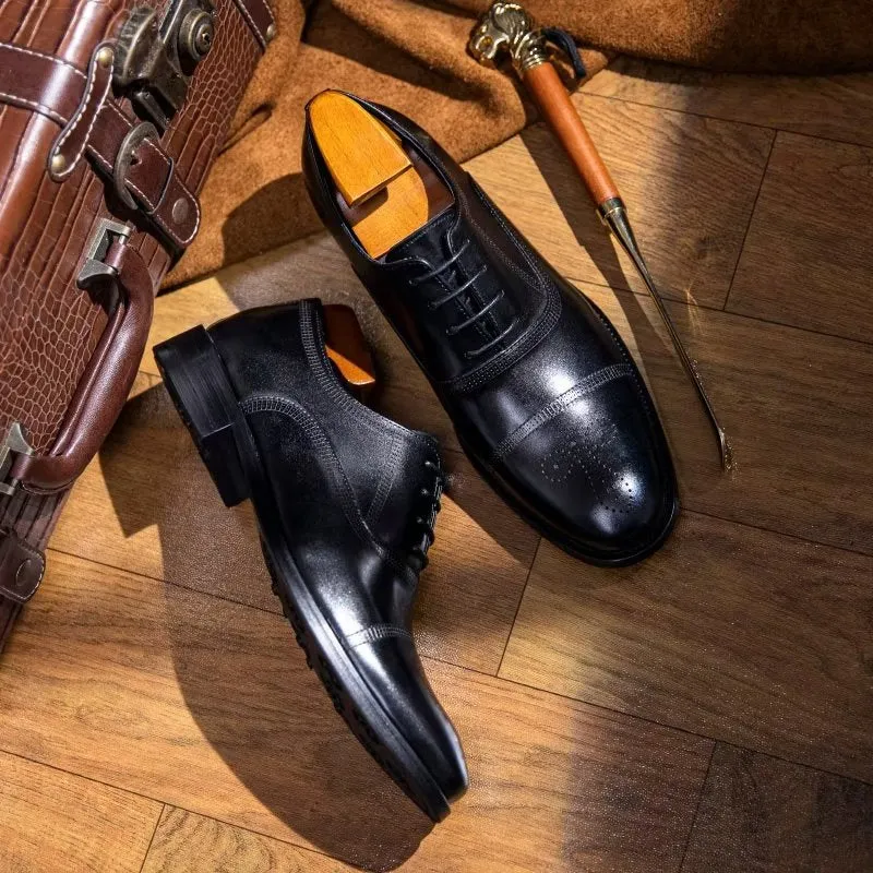 Luxury Leather Elegance Oxford Dress Shoes