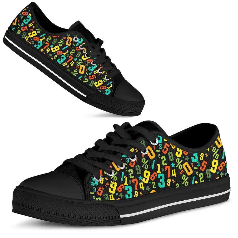 Mathematician Shoes License Plate Shoes For Mens, Teacher Shoes, Low Top Sneakers