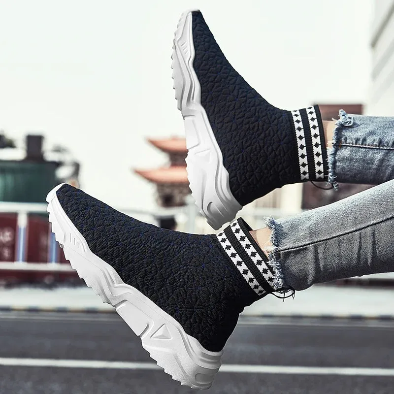 Men's and Women's Casual Shoes - Breathable Sock Sneakers - 798748