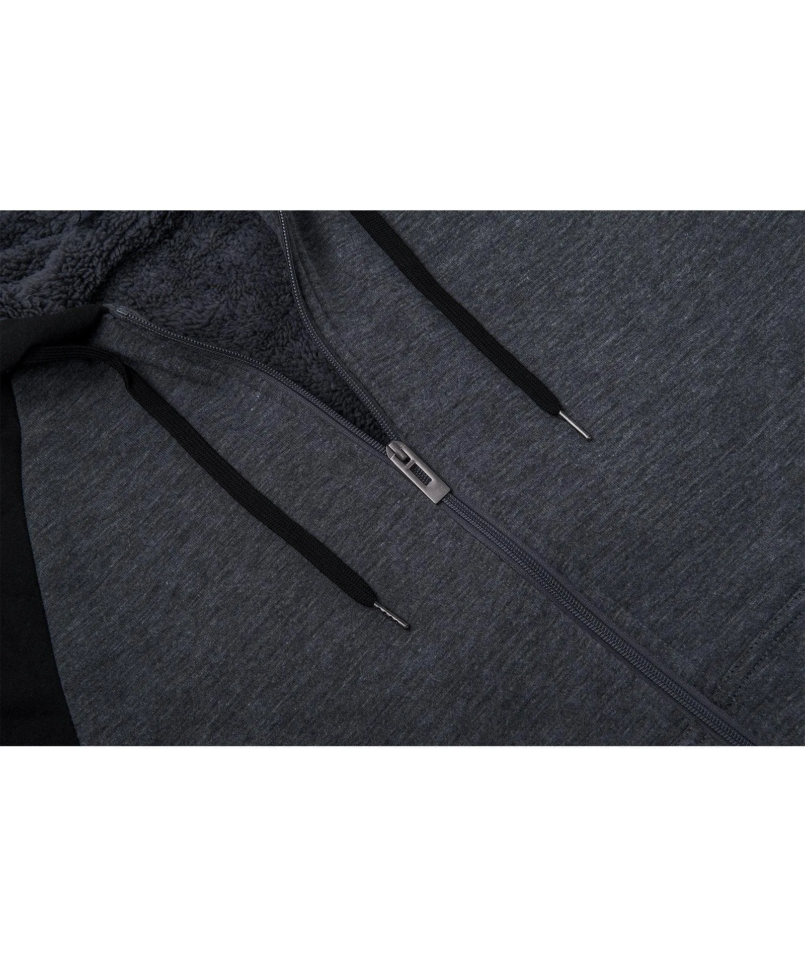 Men's Zip Up Fleece Lined Hoodie-ZPK006586