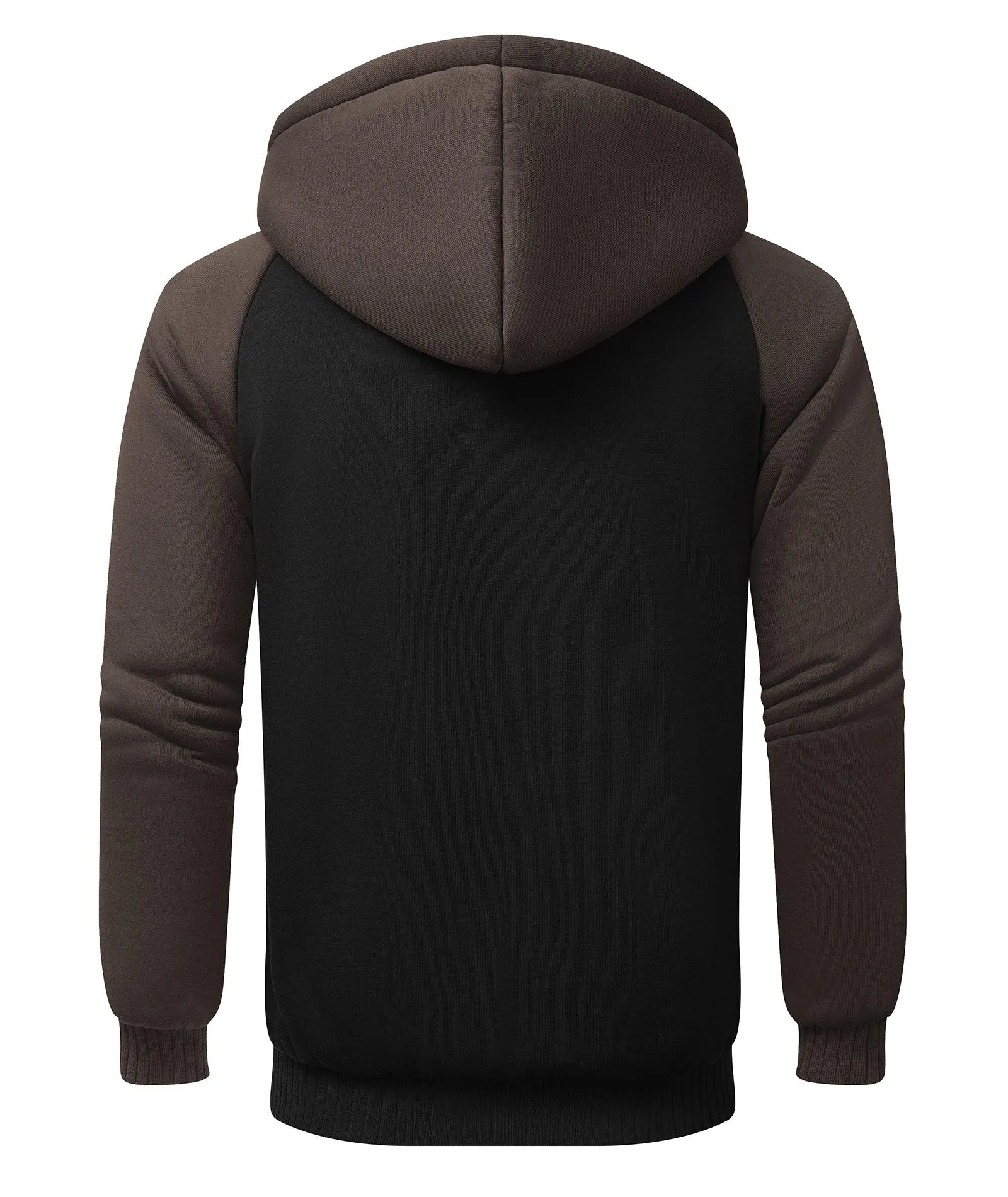 Men's Zip Up Fleece Lined Hoodie-ZPK006586