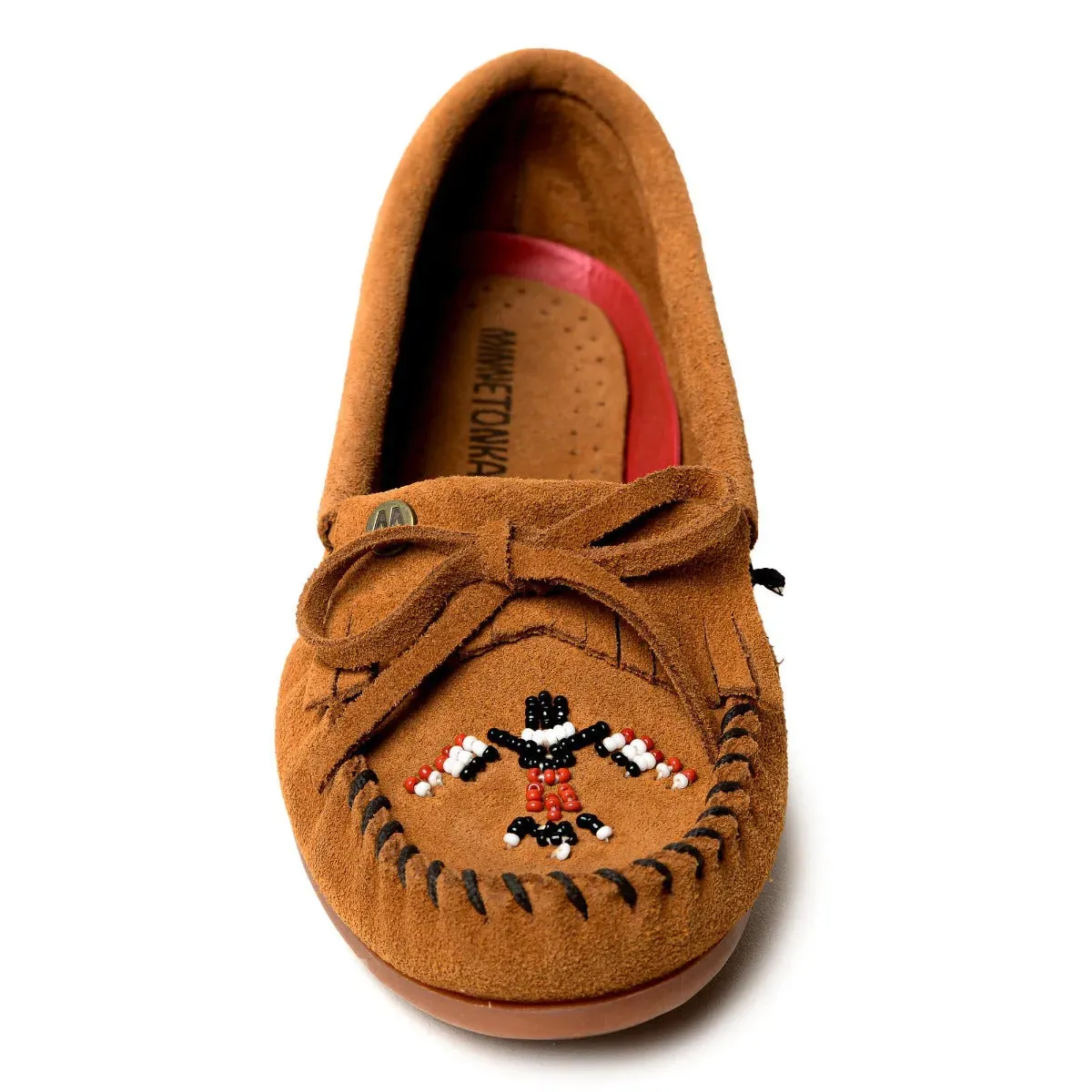 Minnetonka Thunderbird Animikii Hardsole Suede - Womens Moccasin