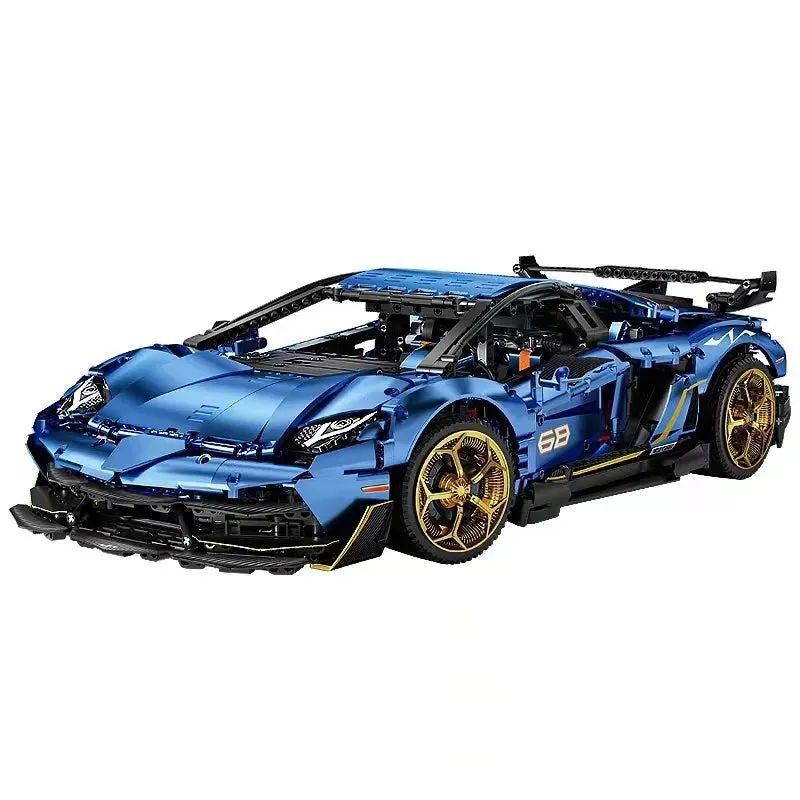 MOC NON  3811pcs MOC Technical 1:8 SVJ Sports Car Building Blocks Model City Remote Control Car Bricks toys    Set