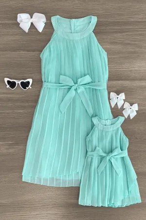 Mom & Me - Mint Sleeveless Dress