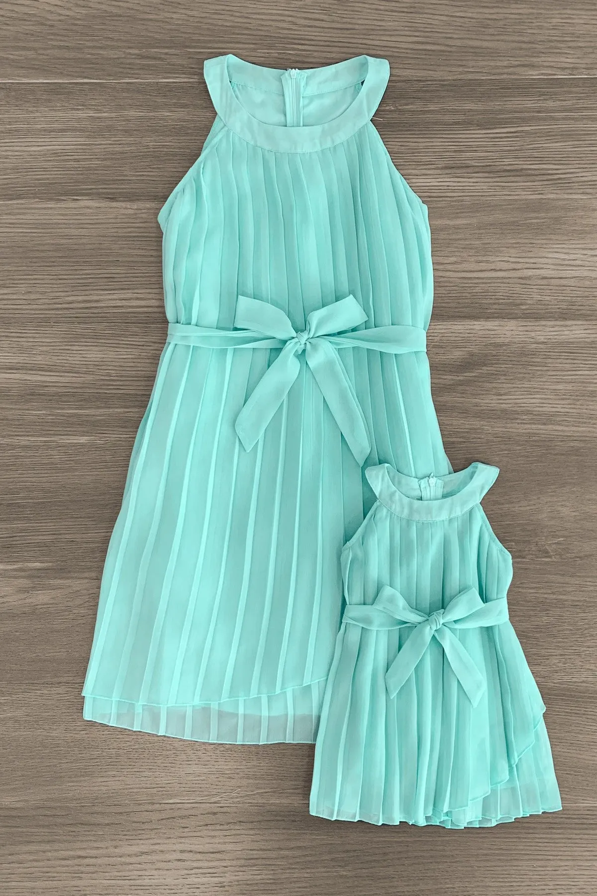 Mom & Me - Mint Sleeveless Dress