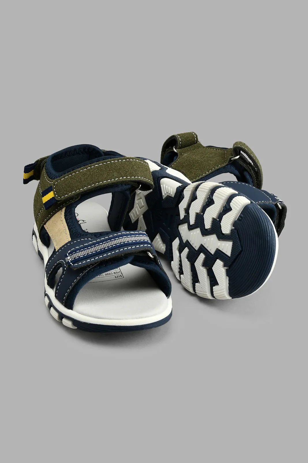 Navy And White Sporty Sandal