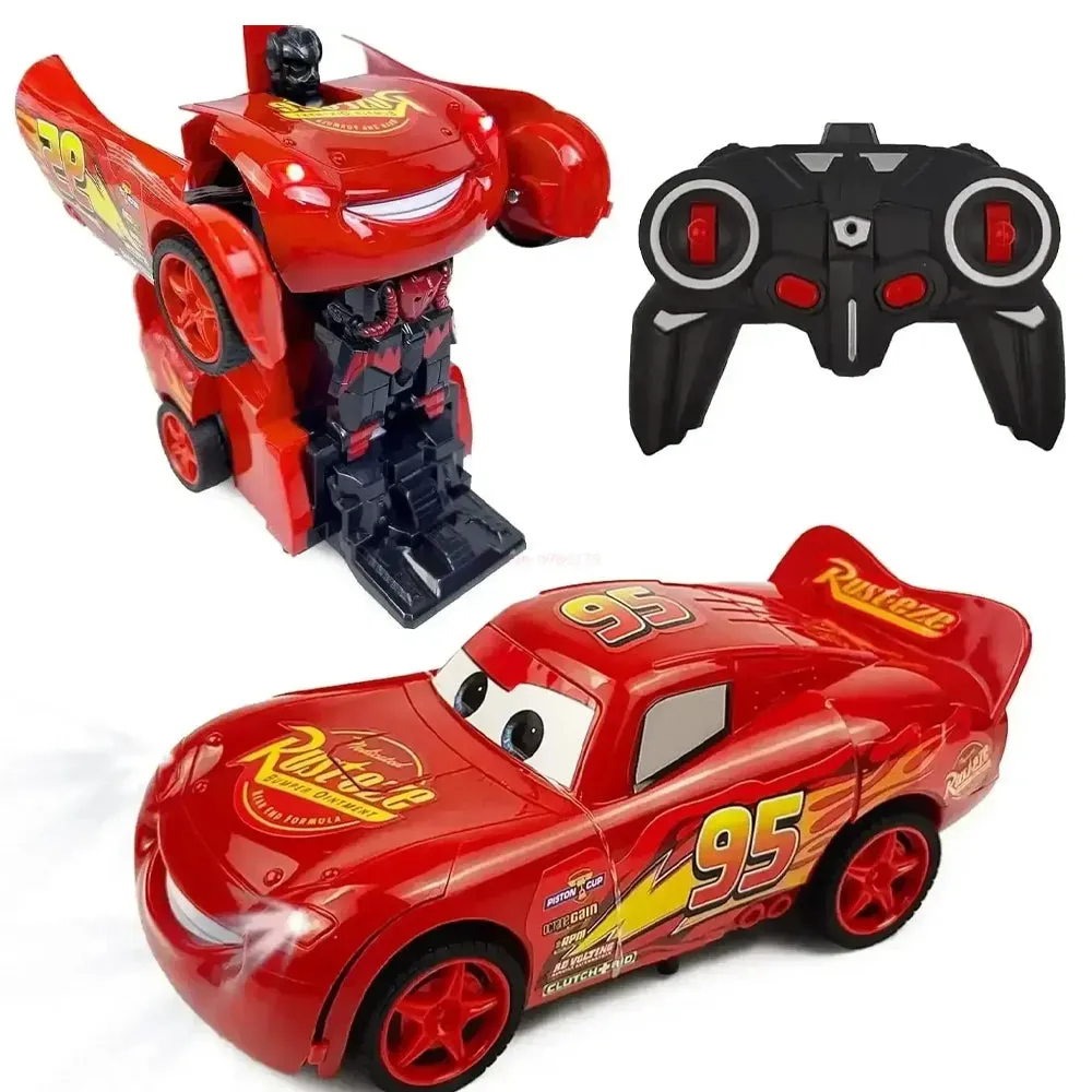 (NET)  Remote Control Car 2in1 Transform Robot RC Cars Deformation