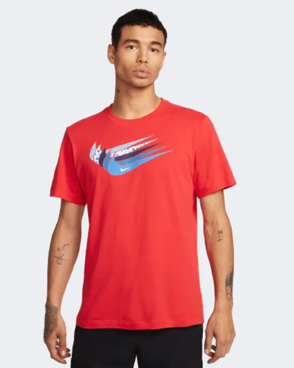 Nike Sportswear Swoosh Men Lifestyle T-Shirt Crimson Dn5243-696