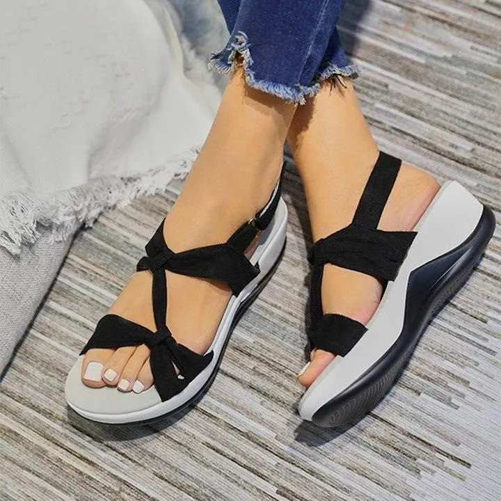 OCW Women Orthopedic Sandals Ankle Strap Shock-resistance Elegant Summer Vacation