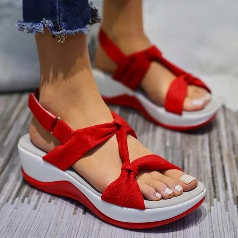 OCW Women Orthopedic Sandals Ankle Strap Shock-resistance Elegant Summer Vacation