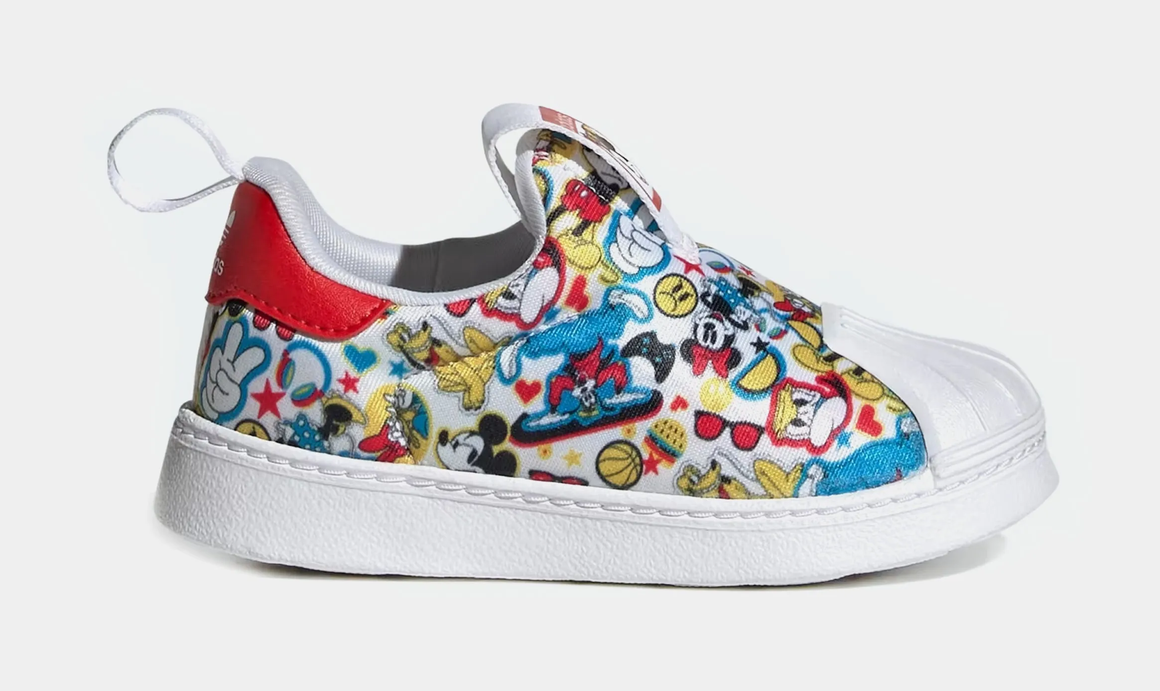 Originals x Disney Mickey Superstar 360 Infant Toddler Lifestyle Shoes (White/Red)