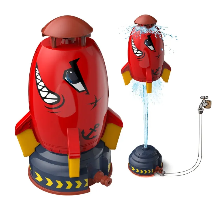 Outdoor Yard Sprinkler Rocket Toy With 3m Hose Undersea