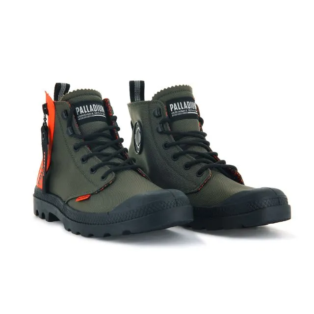 Palladium Pampa Unlocked Unisex Lifestyle Boots Olive Night