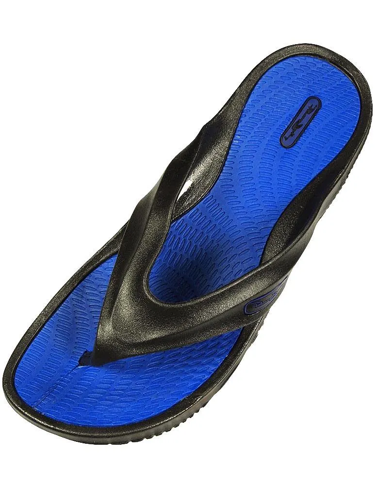 Panama Jack Mens Flip Flop 2 Tone Thong Slide Sandal Shoe, 34386