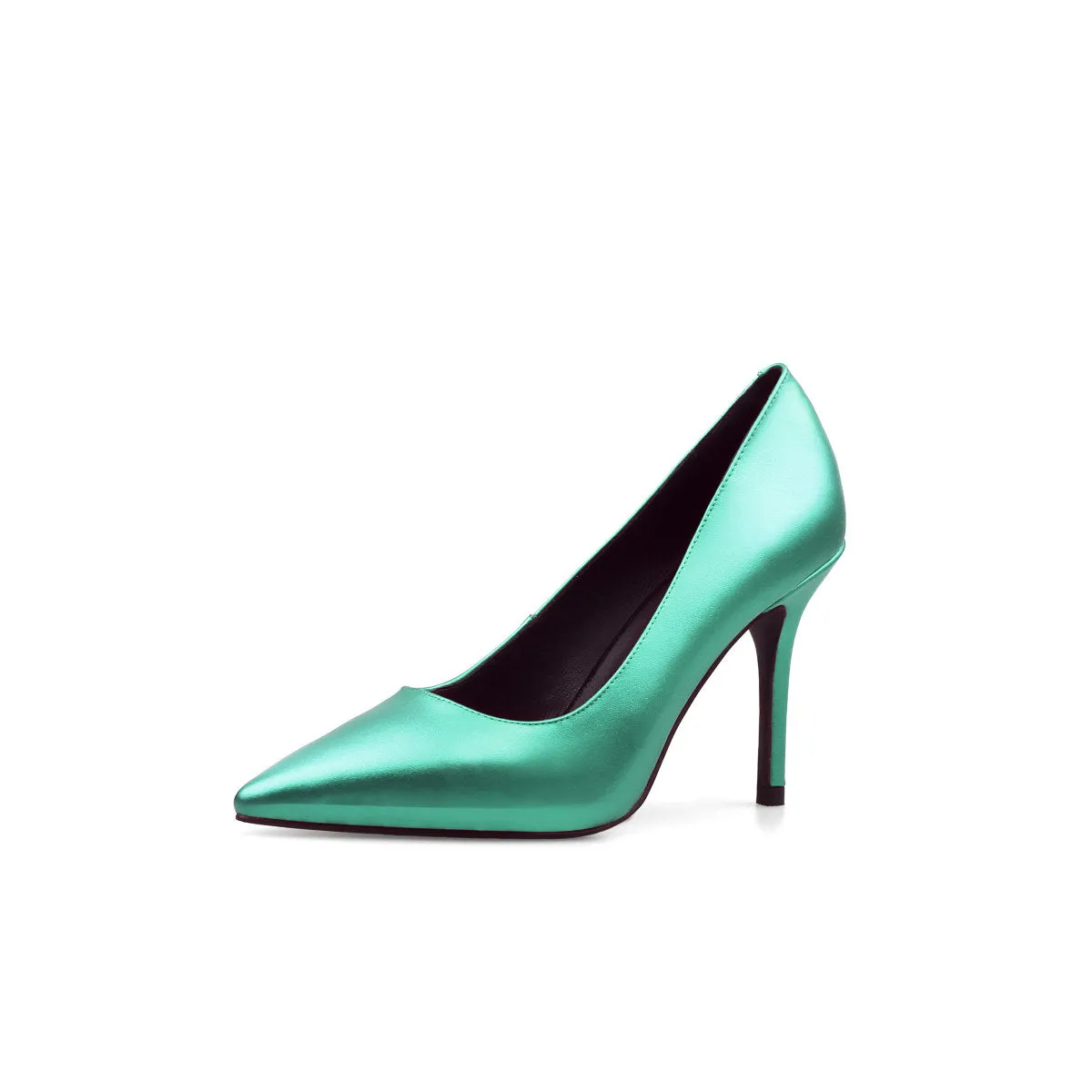 Premium Metallic Point Toe Pumps