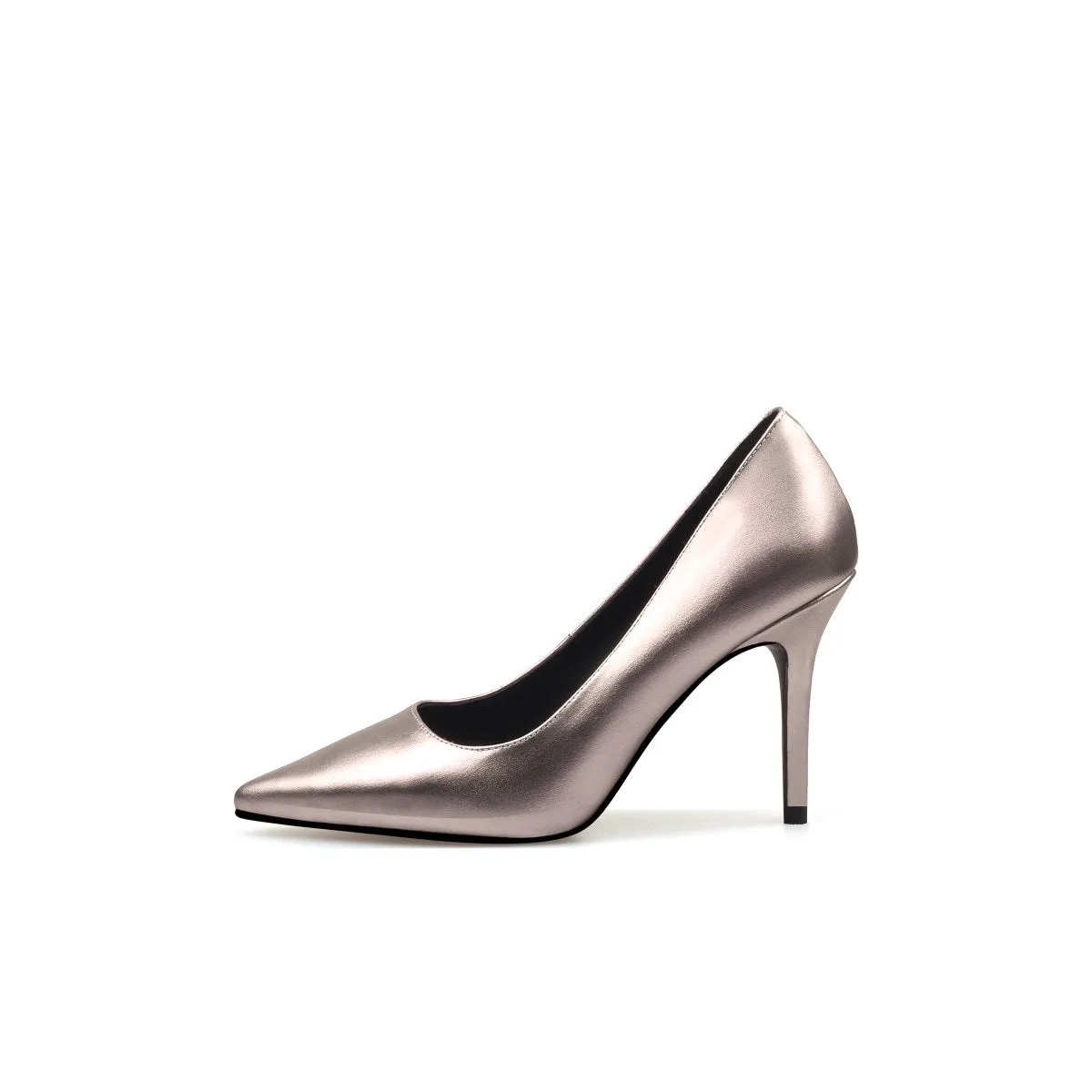 Premium Metallic Point Toe Pumps