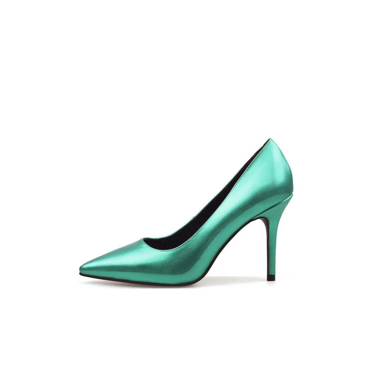 Premium Metallic Point Toe Pumps