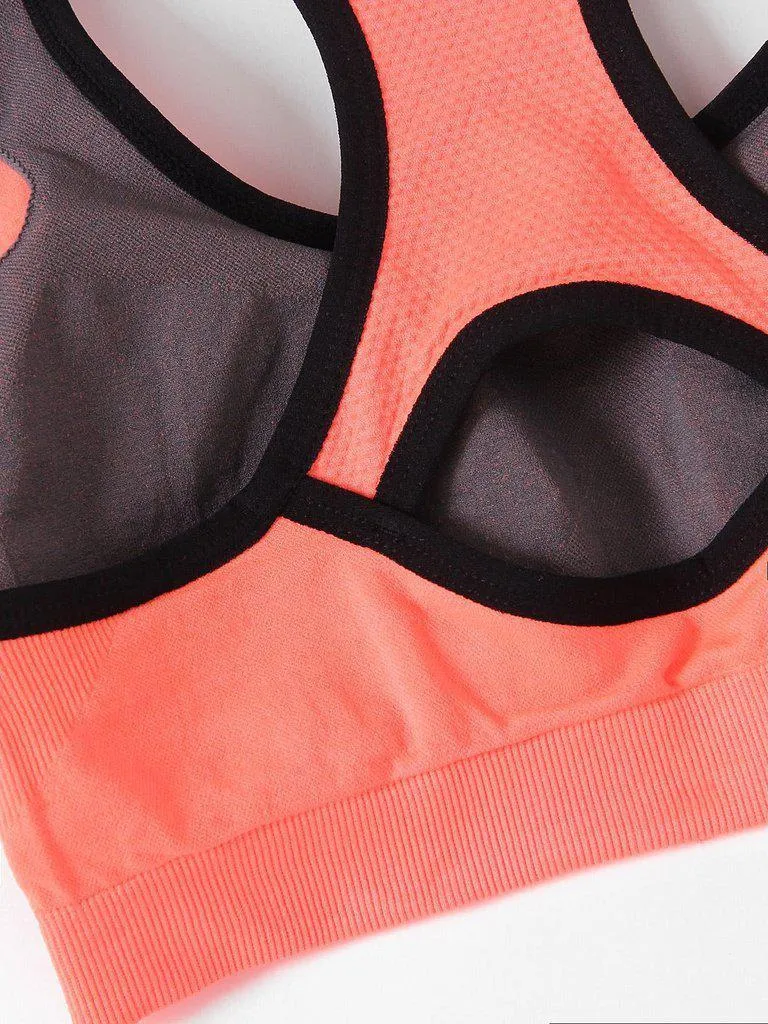 Racerback Cut Out Sports Bra