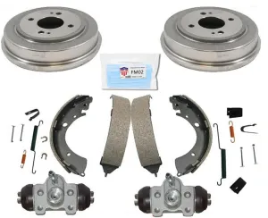 Rear Drums Brake Shoes Wheel Cylinders Hardware Fits Honda Civic 1996-2000