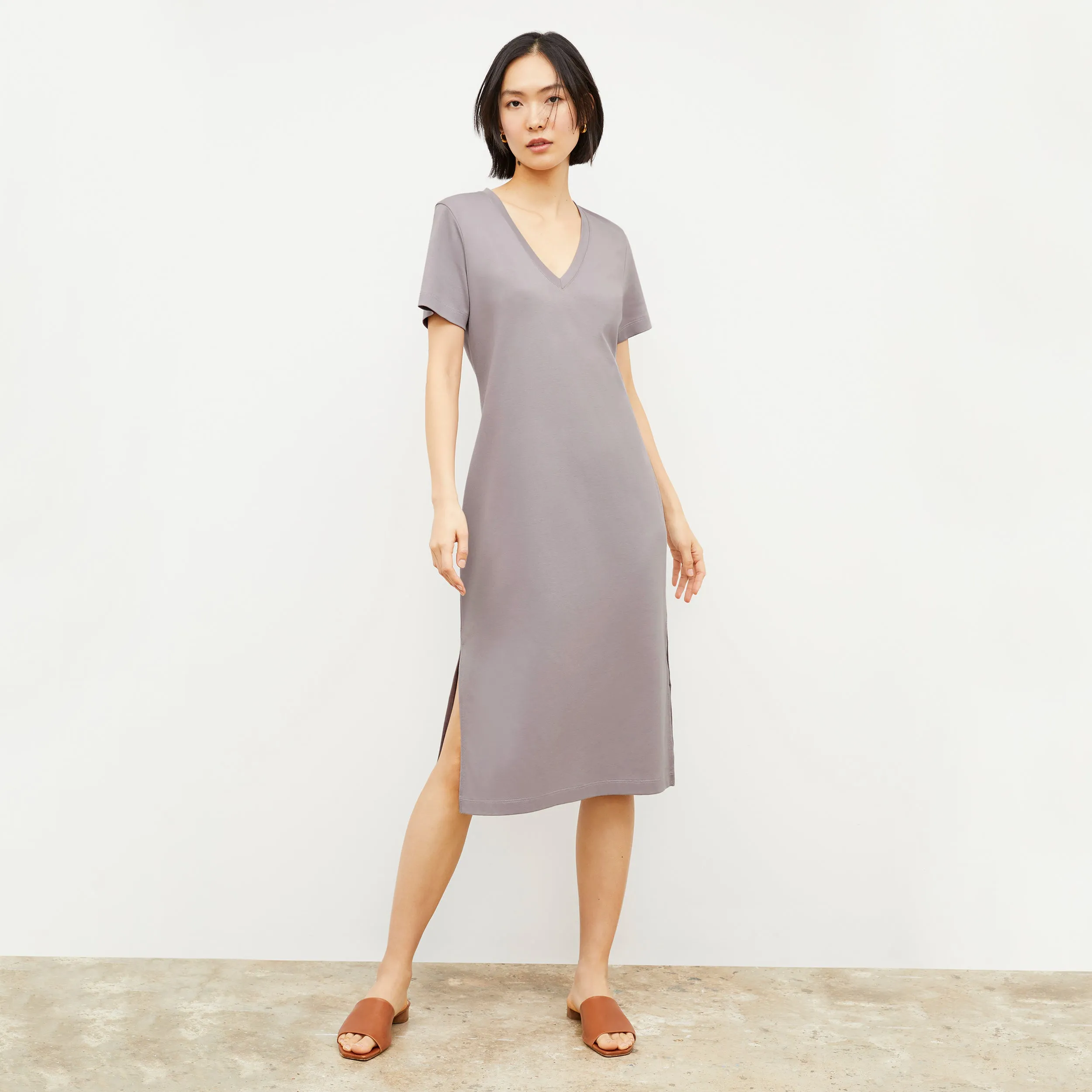 Renee Dress - Pima Cotton :: Wisteria