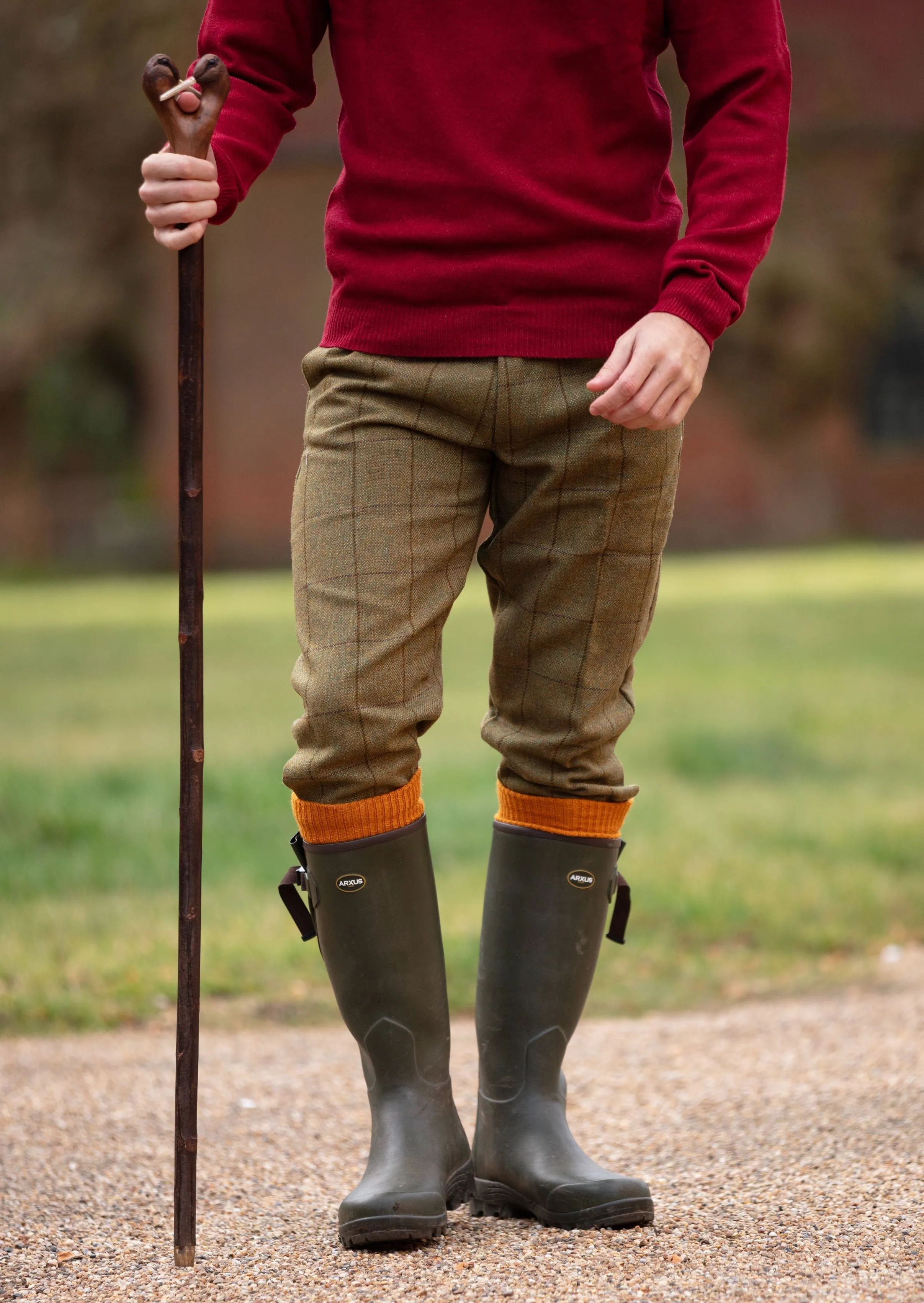 Rutland Men's Tweed Shooting Breeks In Lichen