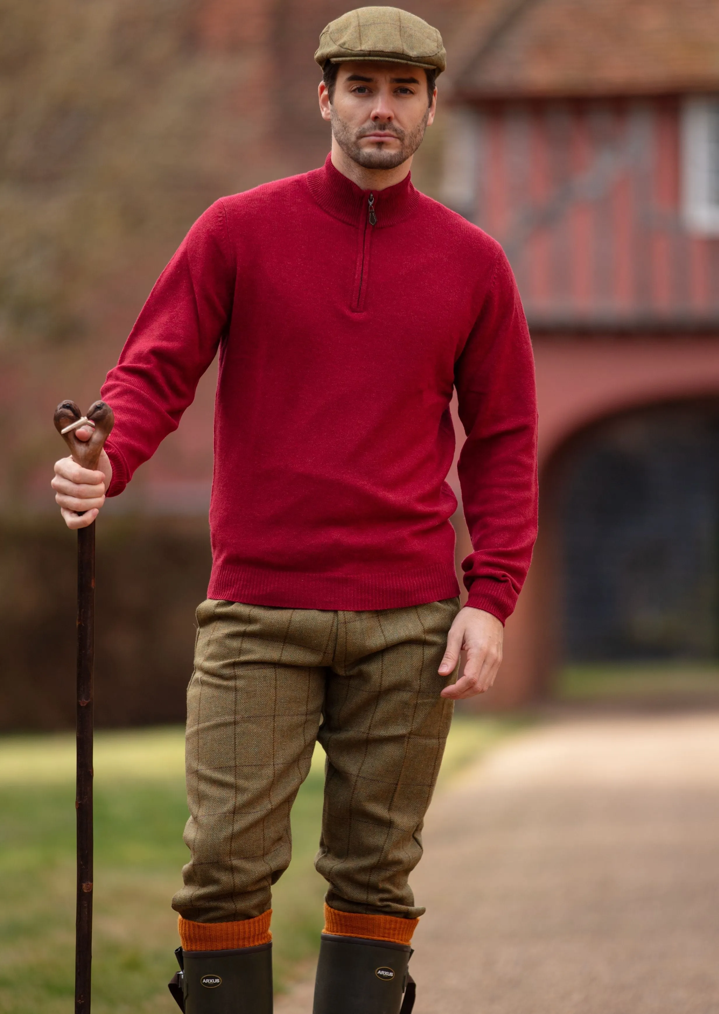 Rutland Men's Tweed Shooting Breeks In Lichen