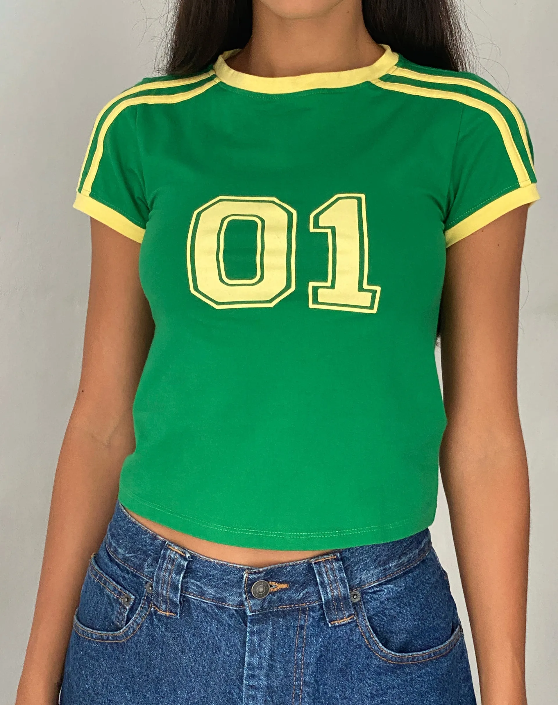 Salda Sporty Fitted Tee in Green