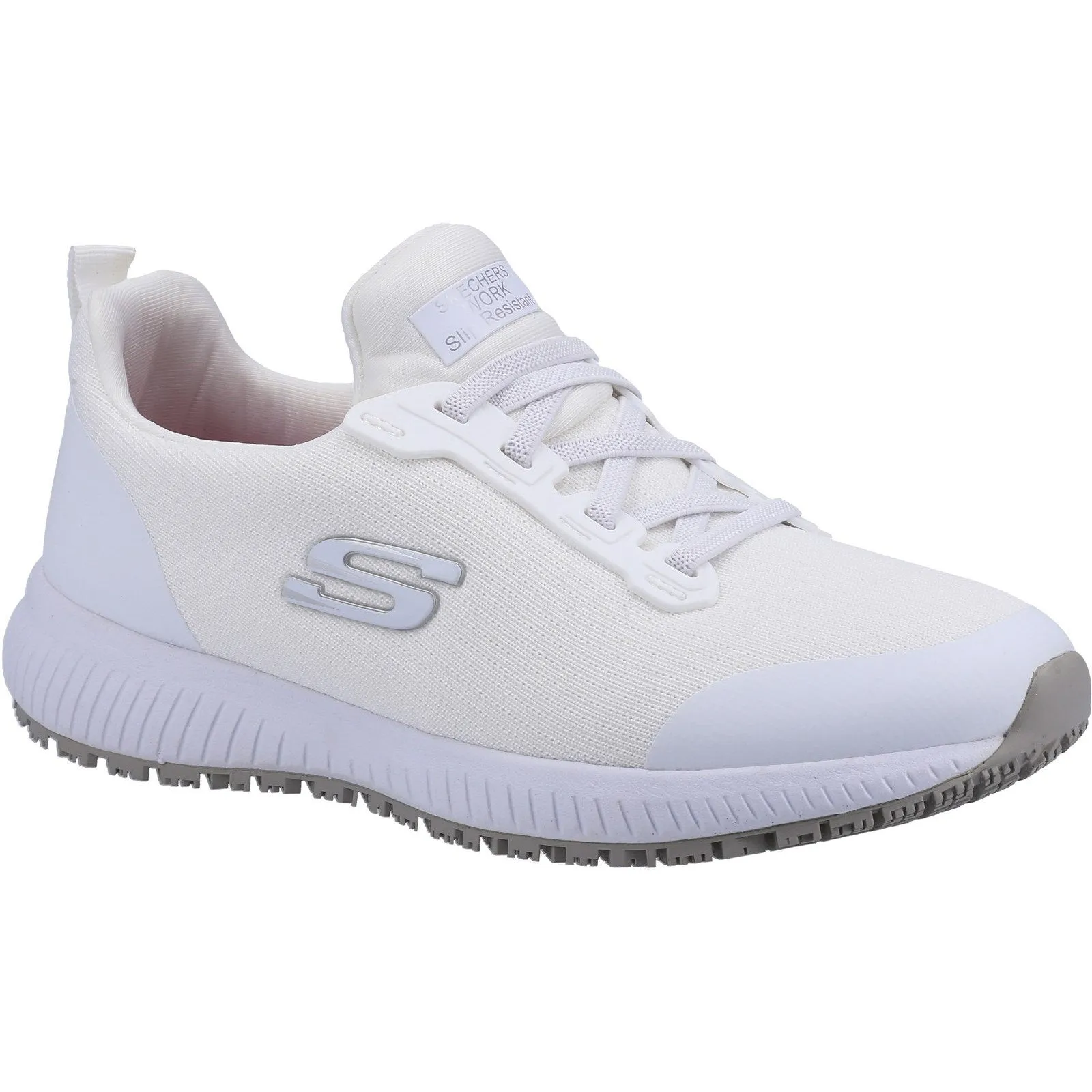 Skechers Work Squad Slip Resistant Work Shoe - White