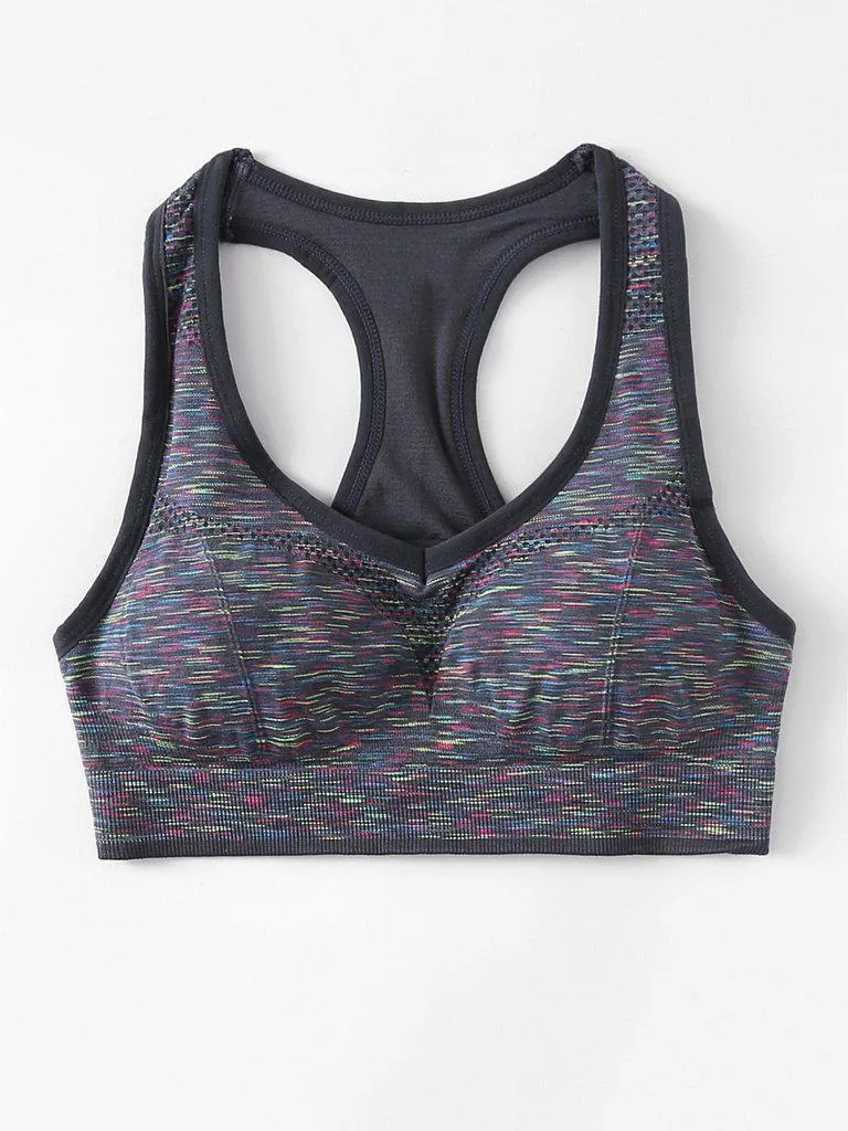 Space Dye Racerback Sports Bra