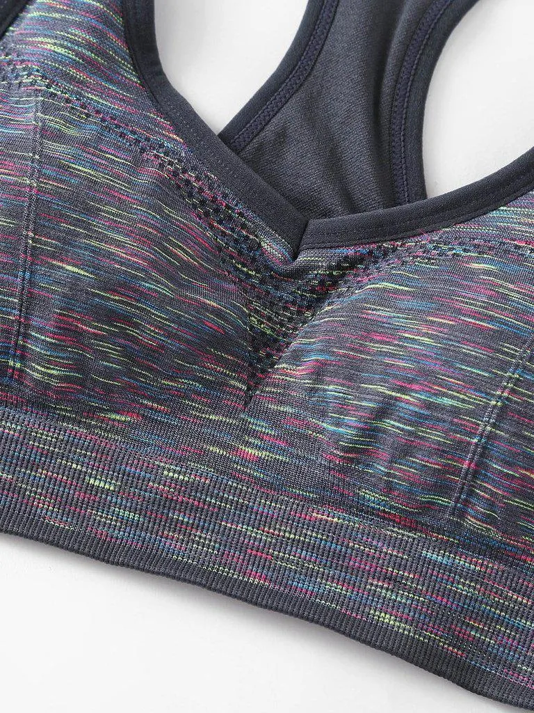 Space Dye Racerback Sports Bra