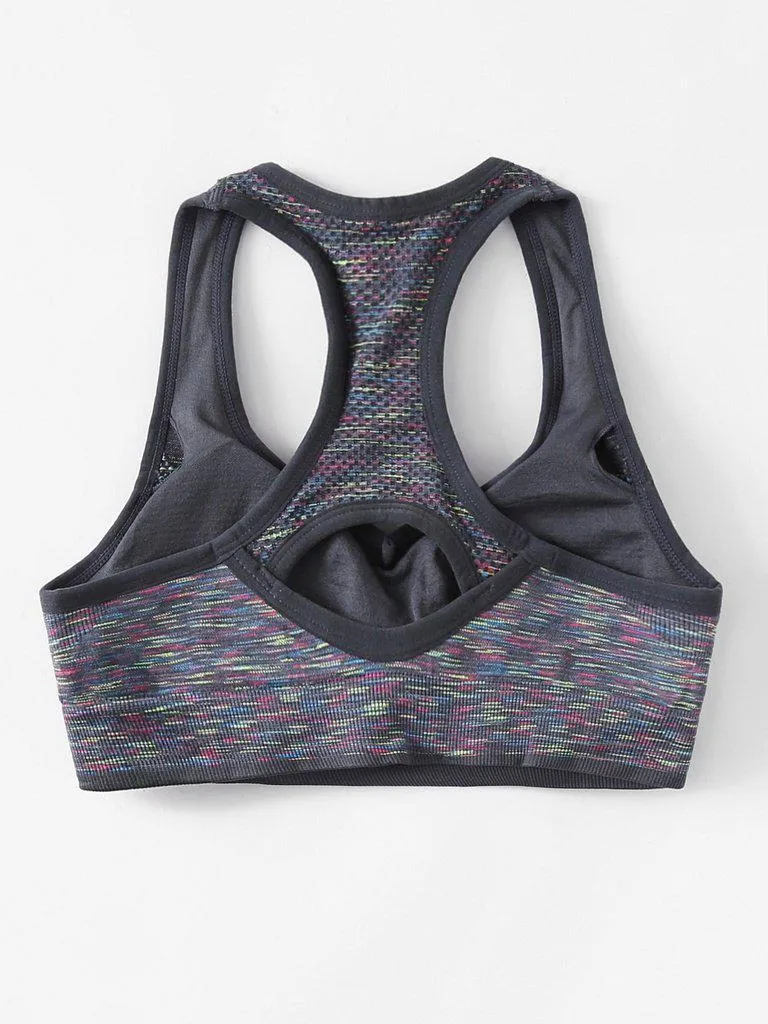 Space Dye Racerback Sports Bra